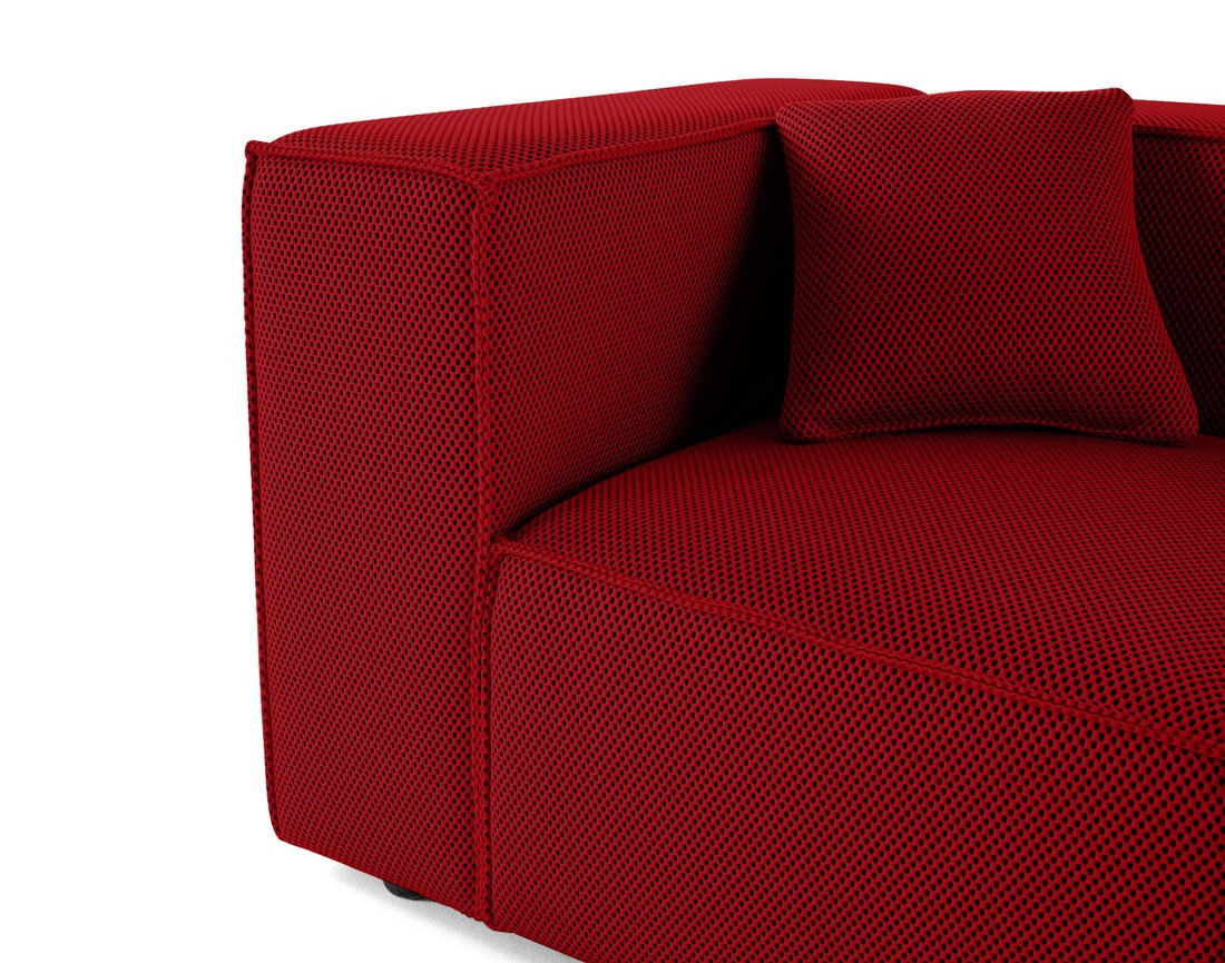 Module d'assise gauche en tissu mailles 3D Arty