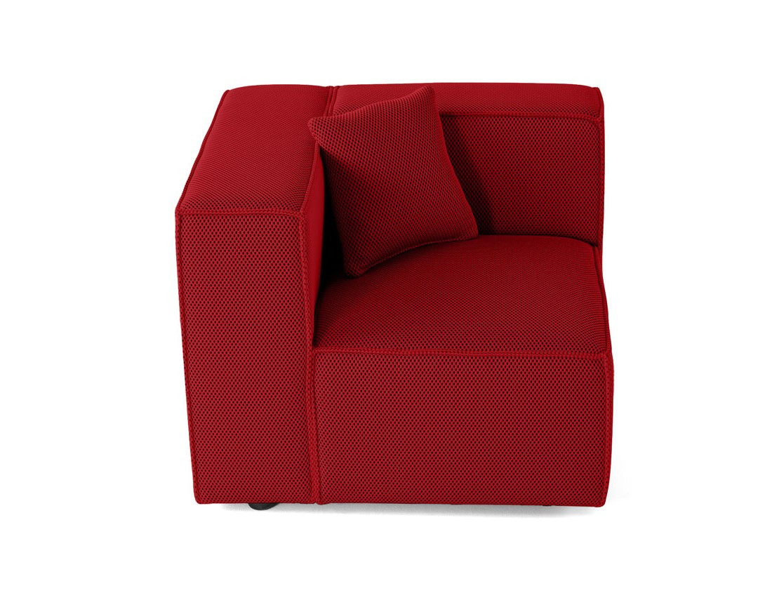 Module d'assise gauche en tissu mailles 3D Arty