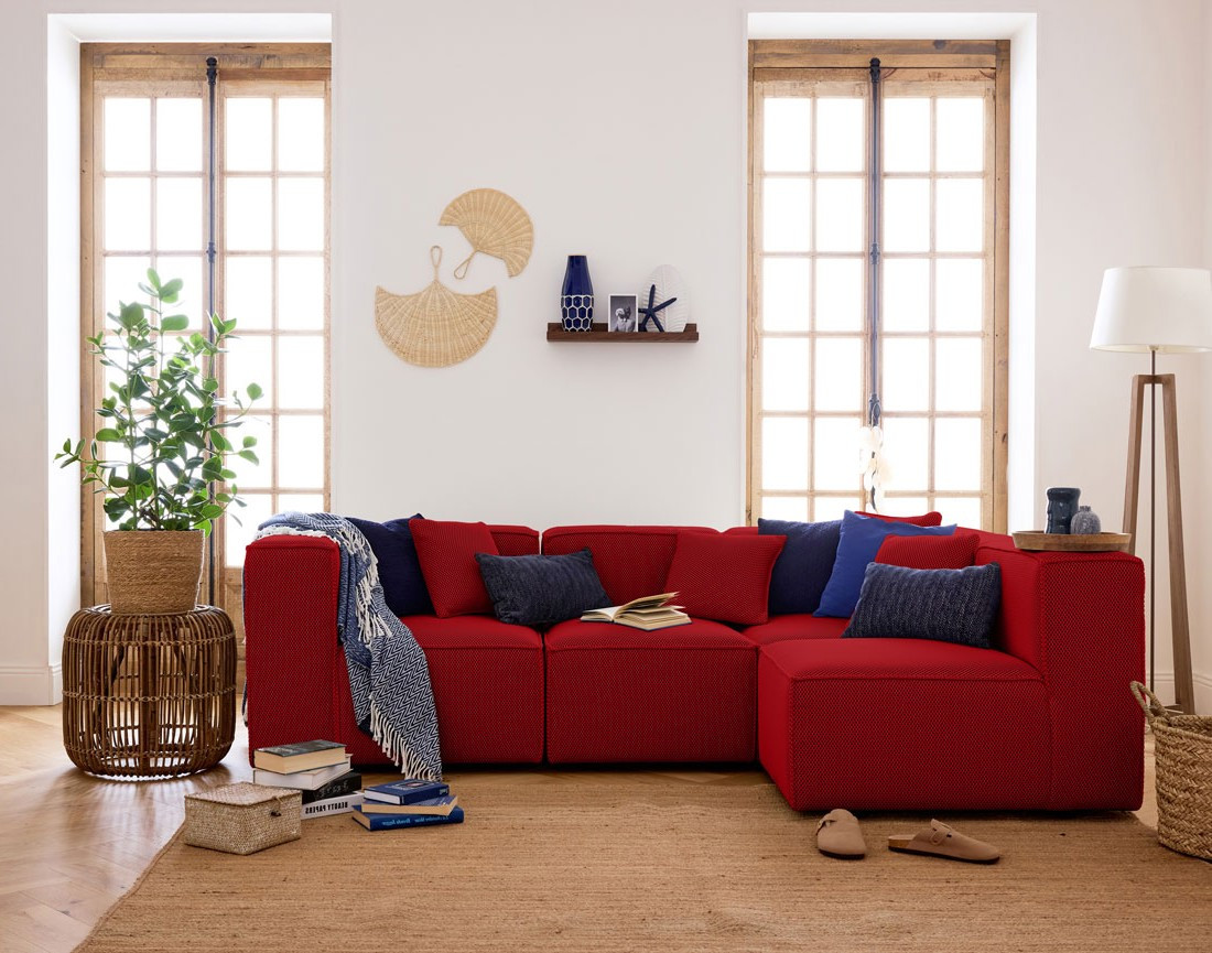 Module d'assise gauche en tissu mailles 3D Arty