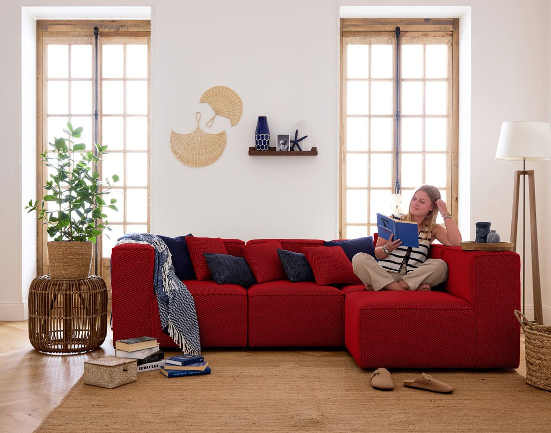 Module d'assise gauche en tissu mailles 3D Arty