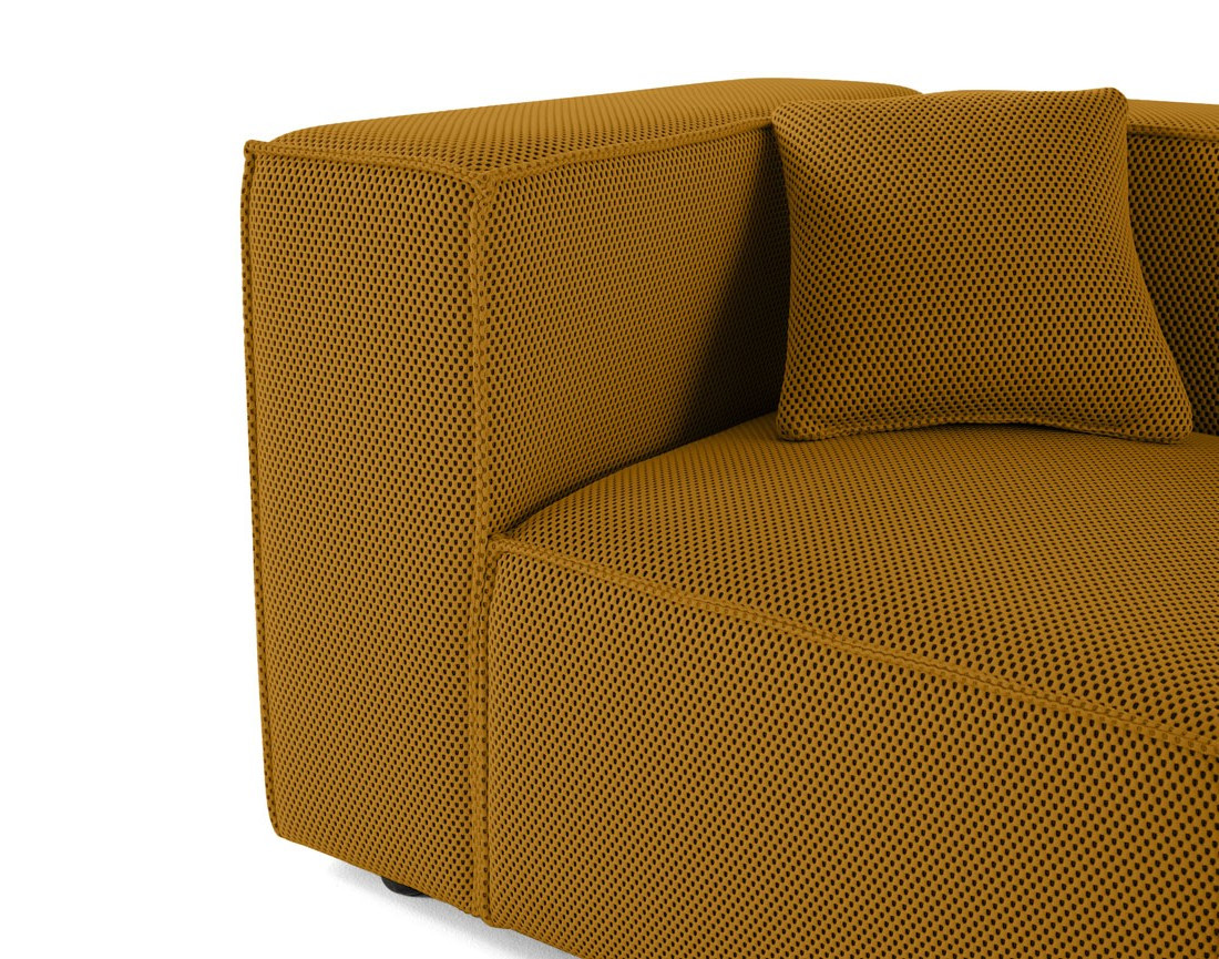 Module d'assise gauche en tissu mailles 3D Arty