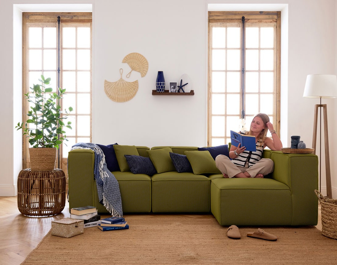 Module d'assise gauche en tissu mailles 3D Arty