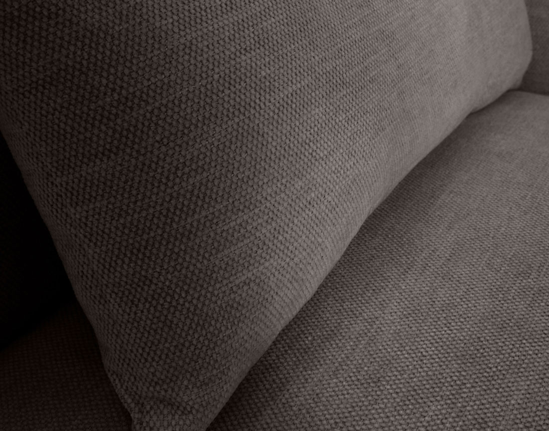 Canapé d'angle convertible avec têtières coffre 4 places Alicante