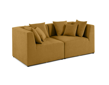 Canapé modulable 2 places en tissu Amalfi