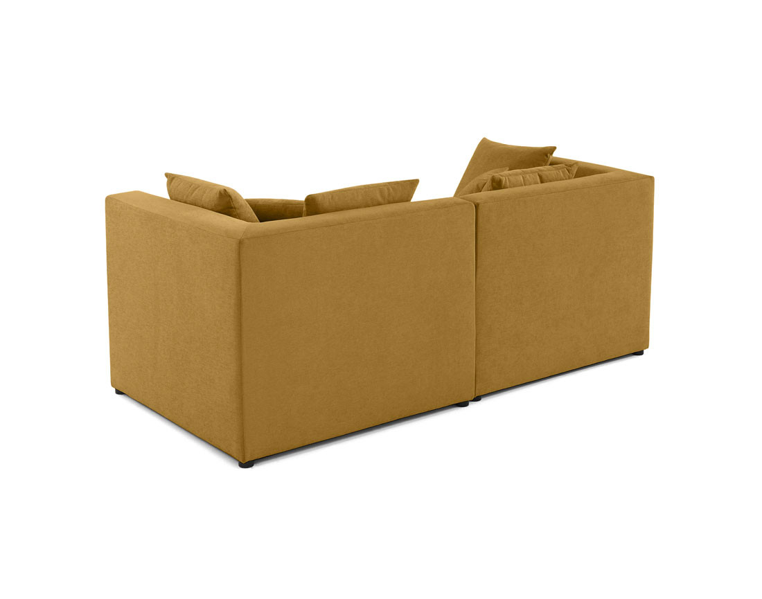 Canapé modulable 2 places en tissu Amalfi