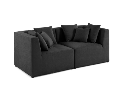 Canapé modulable 2 places en tissu Amalfi