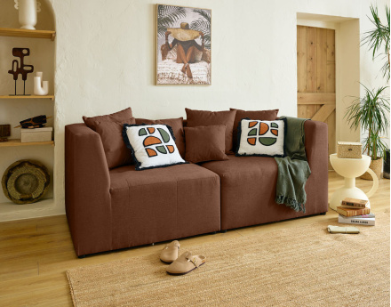 Module d'angle réversible en tissu Amalfi