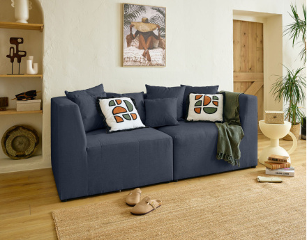 Module d'angle réversible en tissu Amalfi