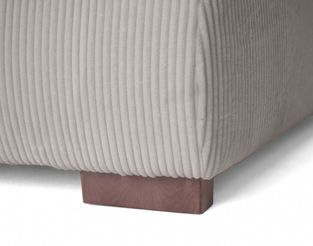 Canapé d'angle convertible Vermont 4 places avec coffre - angle droit