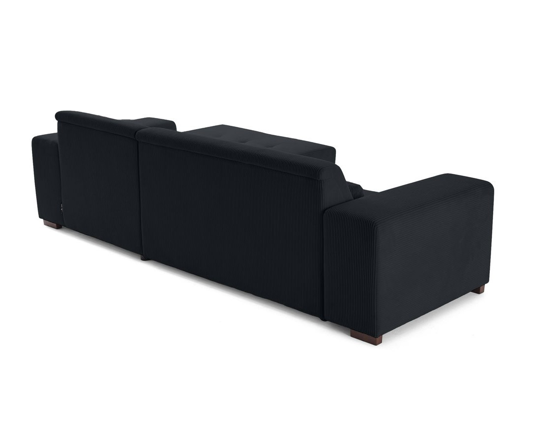 Canapé d'angle convertible Vermont 4 places avec coffre - angle droit