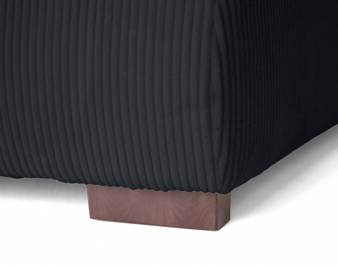 Canapé d'angle convertible Vermont 4 places avec coffre - angle droit