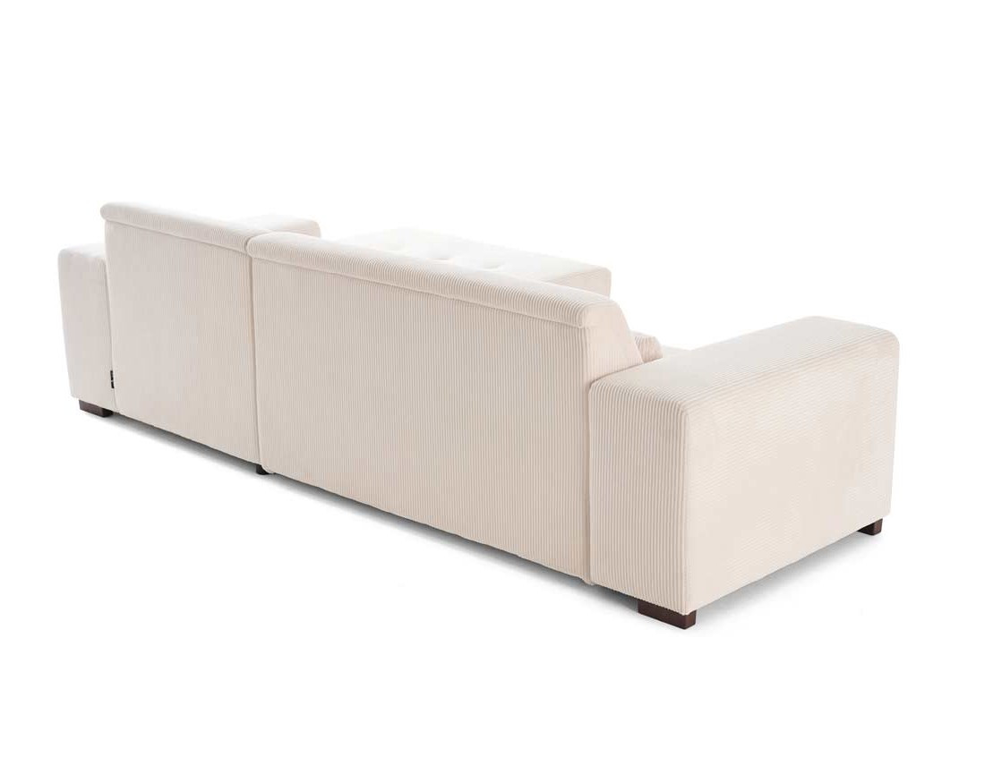 Canapé d'angle convertible Vermont 4 places avec coffre - angle droit