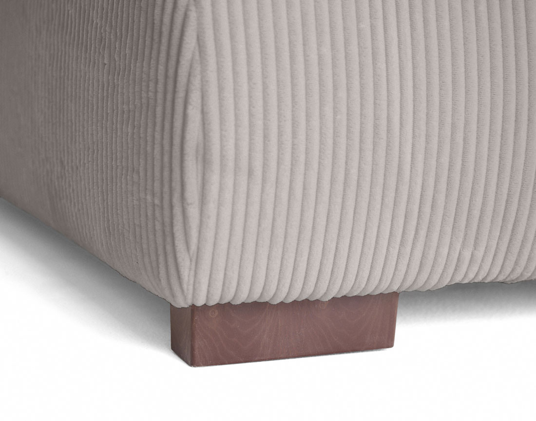 Canapé d'angle convertible Vermont 4 places avec coffre - angle gauche