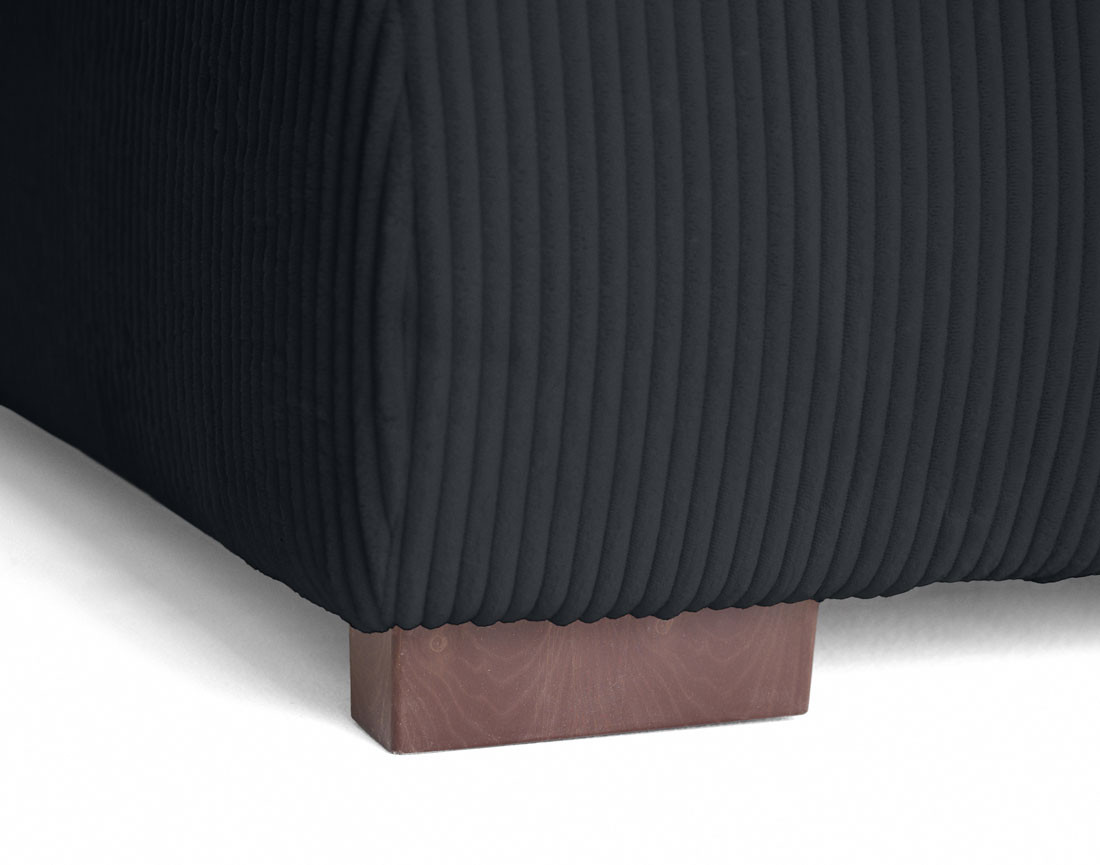 Canapé d'angle convertible Vermont 4 places avec coffre - angle gauche