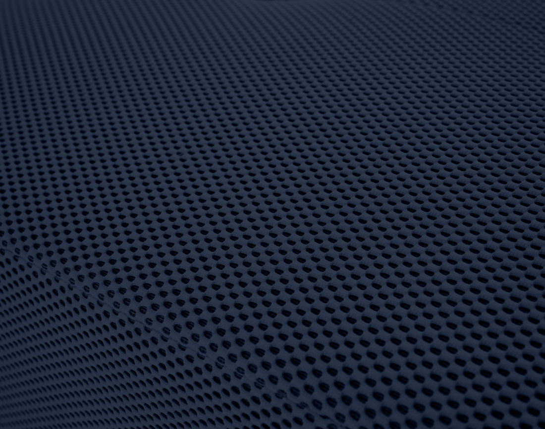 Canapé modulable d'angle droit 5 places en tissu mailles 3D Onyx