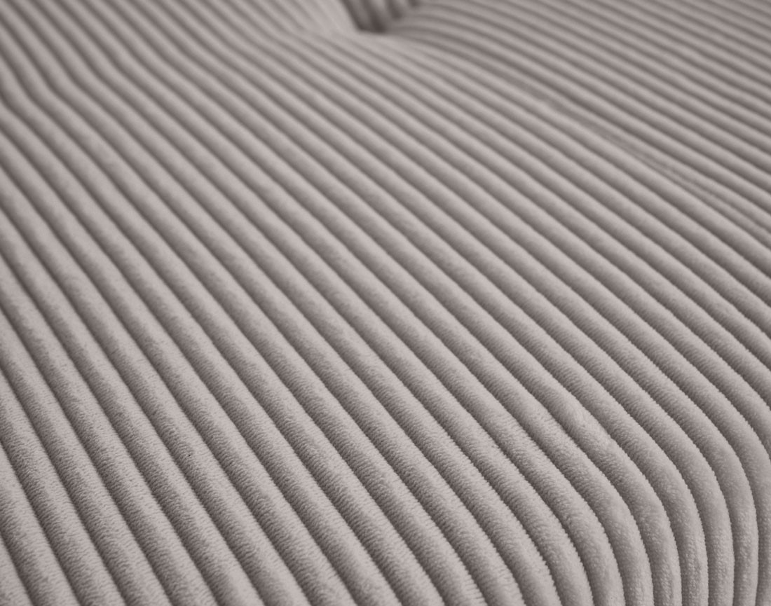 Canapé d'angle droit 5 places convertible en velours côtelé Vermont