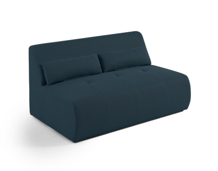 Canapé droit 2 places en tissu mailles 3D Onyx