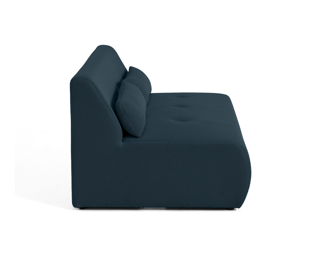 Canapé droit 2 places en tissu mailles 3D Onyx