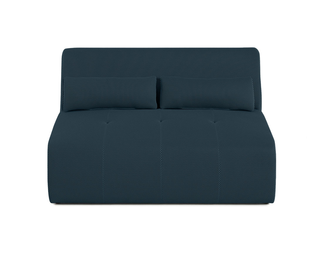 Canapé droit 2 places en tissu mailles 3D Onyx