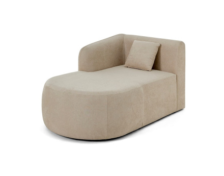 Module d'assise méridienne gauche - en tissu