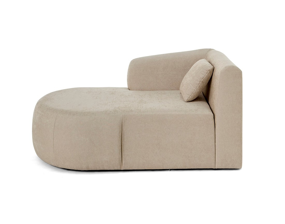 Module d'assise méridienne gauche - en tissu