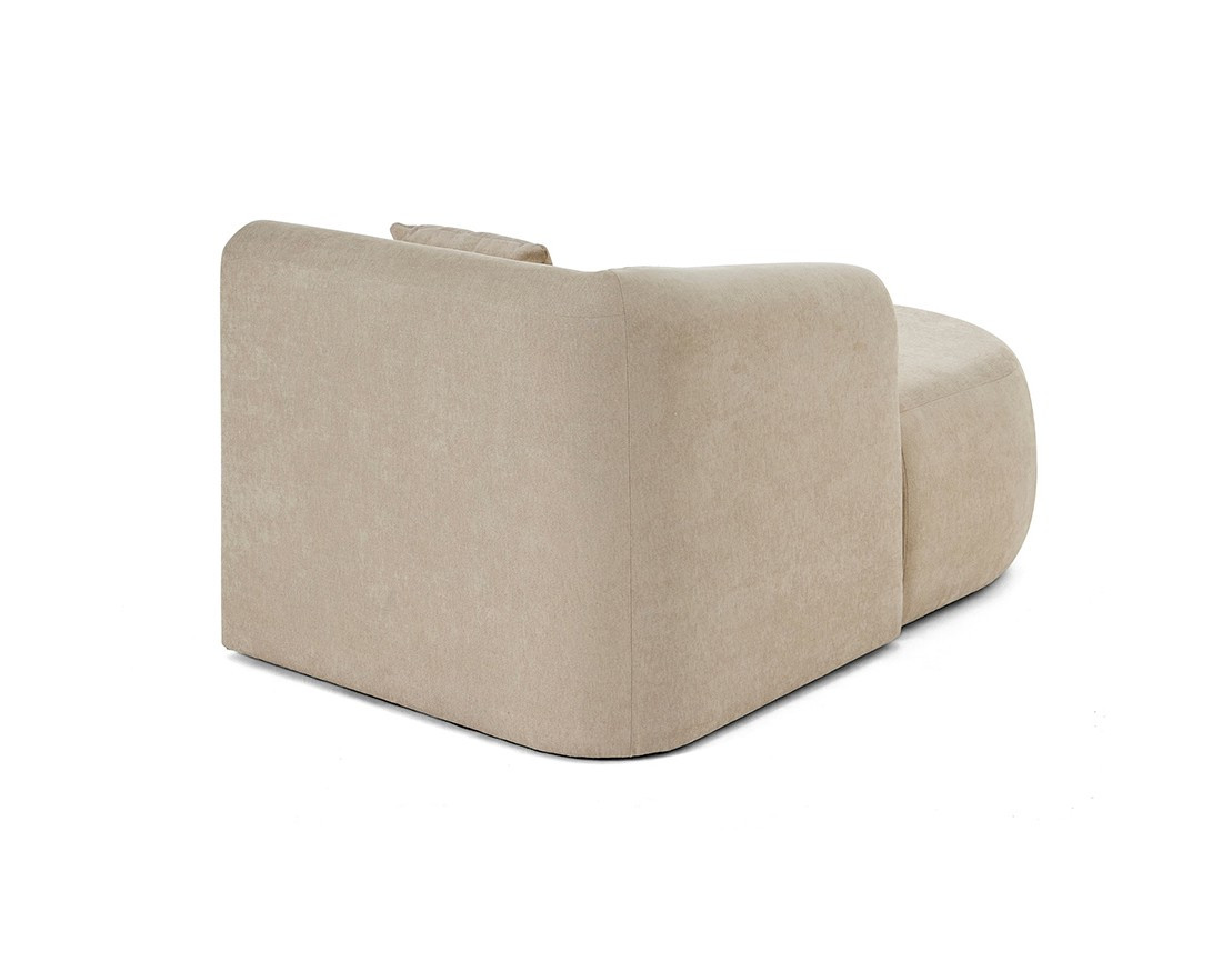 Module d'assise méridienne gauche - en tissu