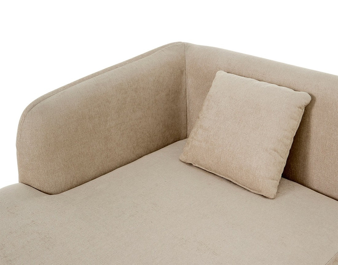 Module d'assise méridienne gauche - en tissu