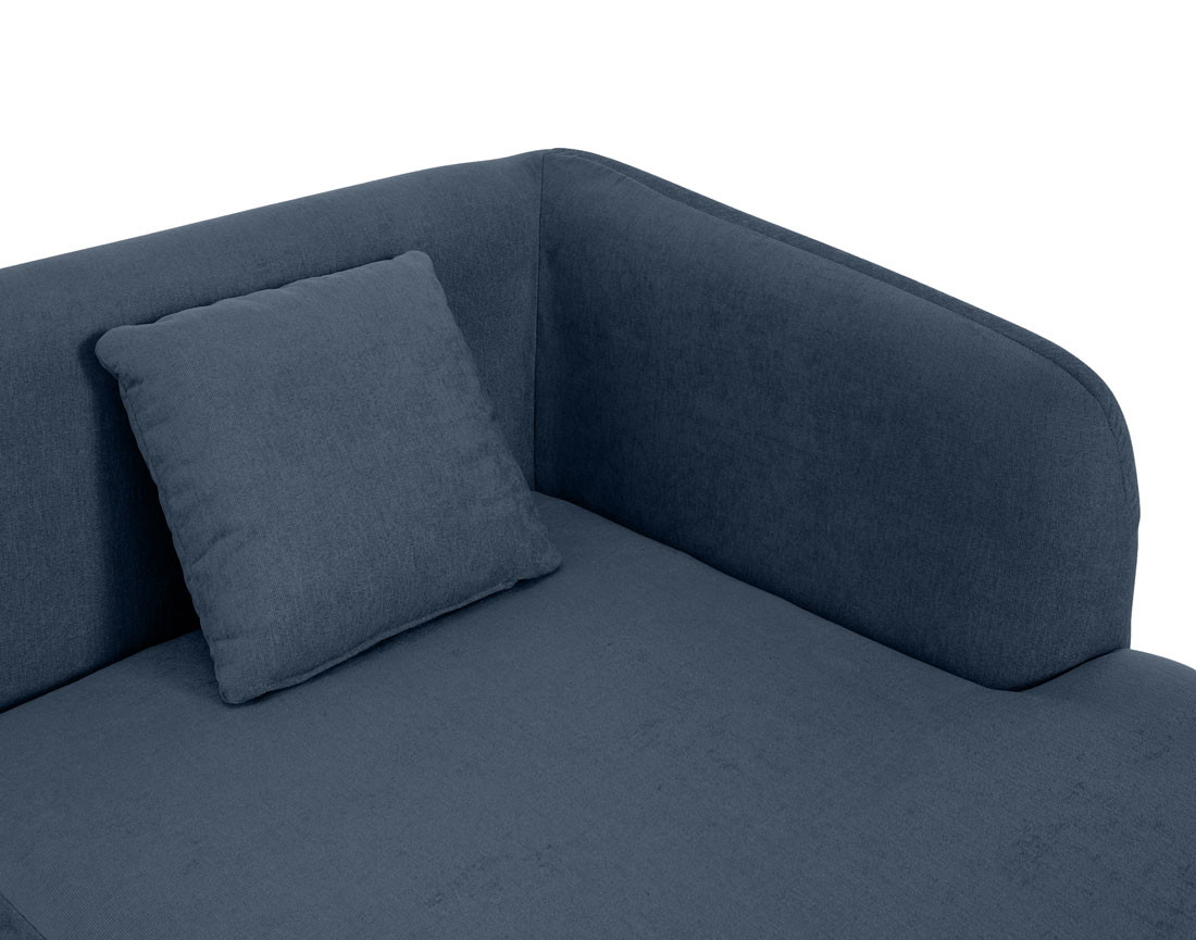 Module d'assise méridienne droit en tissu Ikare