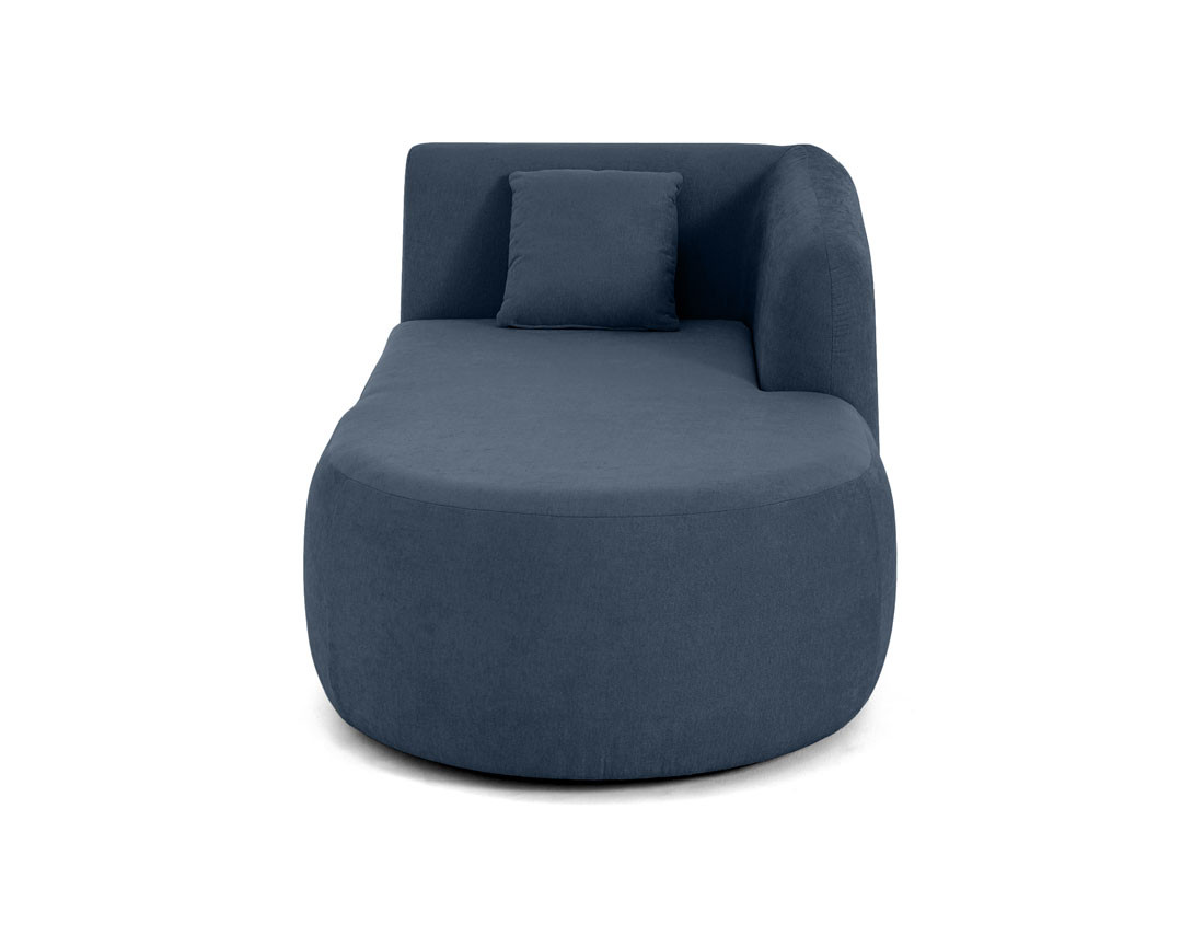 Module d'assise méridienne droit en tissu Ikare
