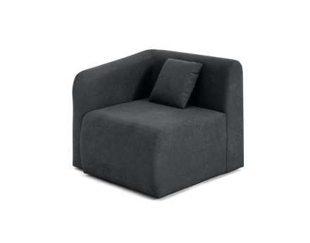 module d'assise d'angle gauche en tissu Ikare