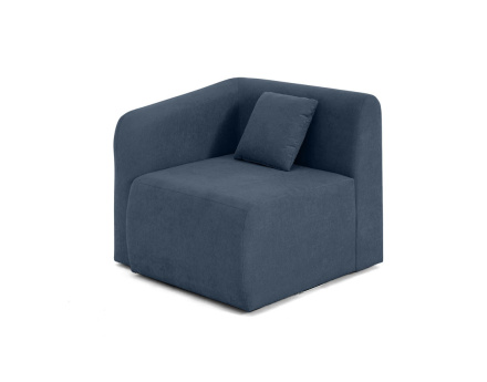 module d'assise d'angle gauche en tissu Ikare
