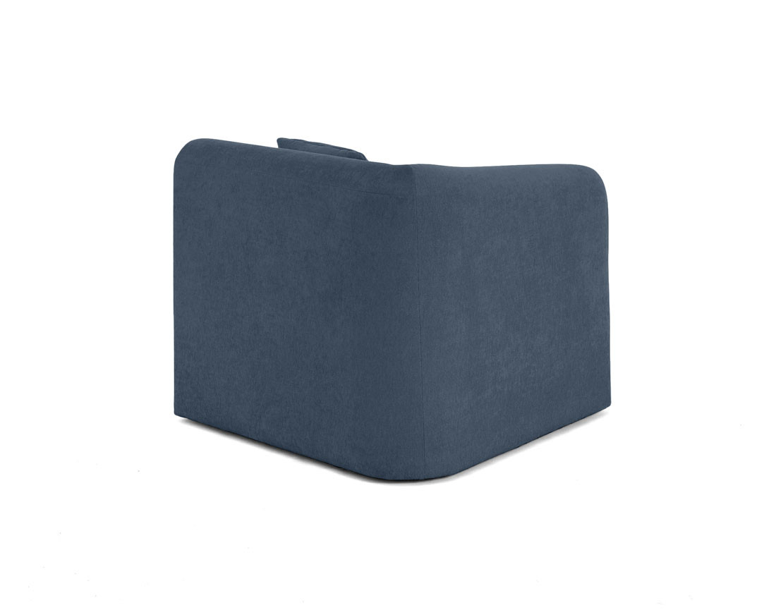 module d'assise d'angle gauche en tissu Ikare