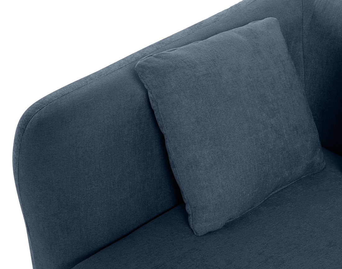 module d'assise d'angle gauche en tissu Ikare