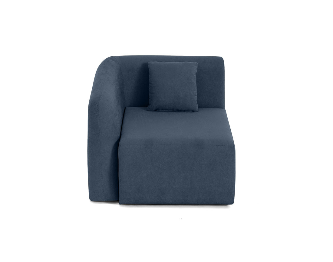 module d'assise d'angle gauche en tissu Ikare