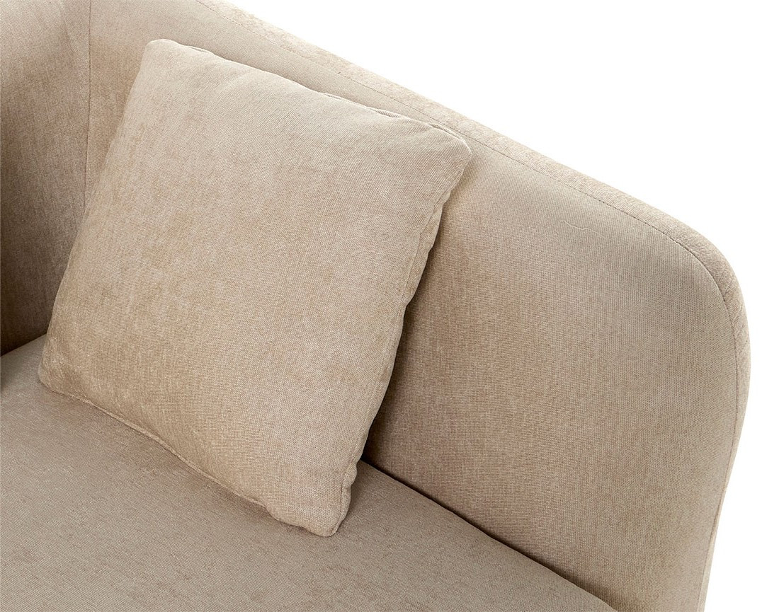 module d'assise d'angle droit en tissu Ikare
