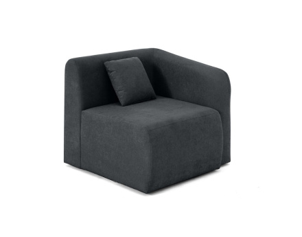 module d'assise d'angle droit en tissu Ikare