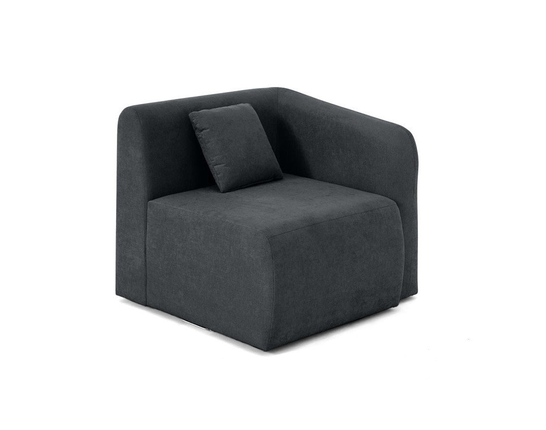 module d'assise d'angle droit en tissu Ikare