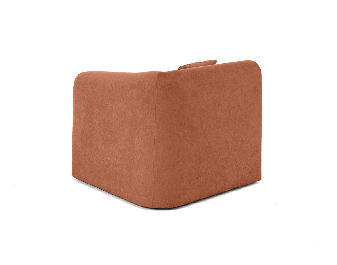 module d'assise d'angle droit en tissu Ikare