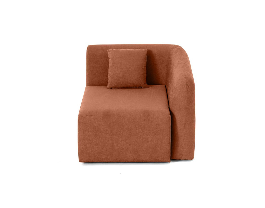 module d'assise d'angle droit en tissu Ikare