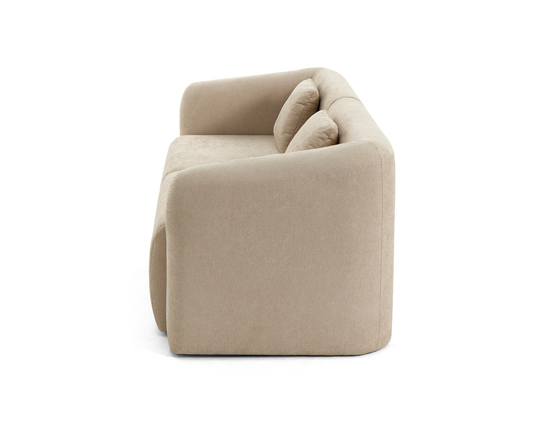 Canapé modulable 2 places en tissu Ikare