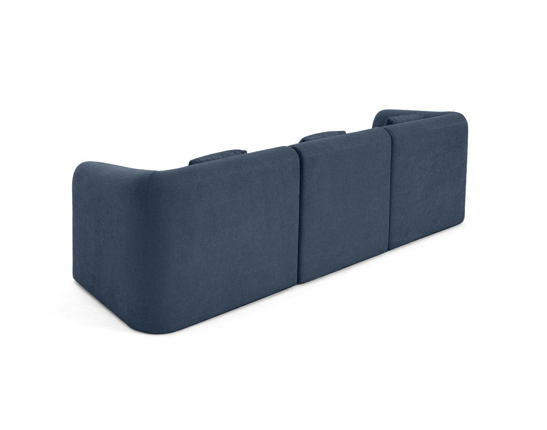 Canapé modulable 3 places en tissu Ikare