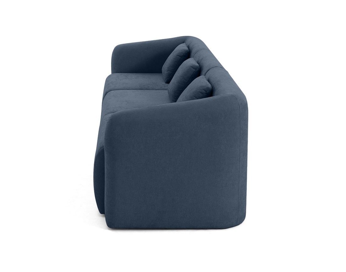 Canapé modulable 3 places en tissu Ikare