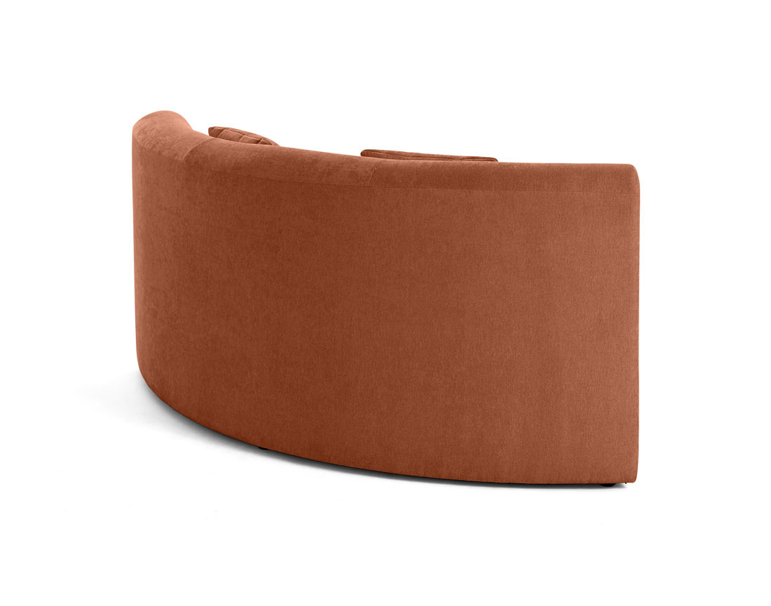 Module d'assise d'angle réversible en tissu Ikare