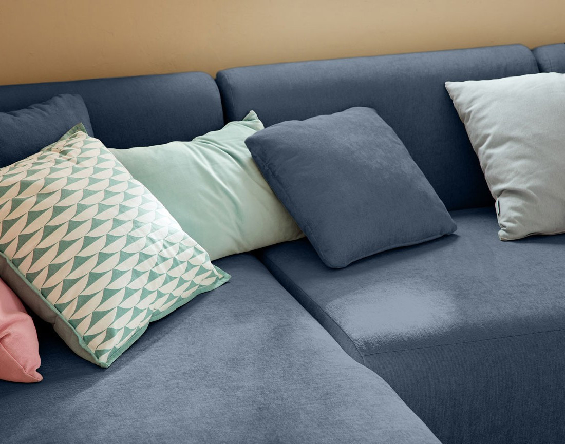 Canapé modulable d'angle gauche 4 places en tissu Ikare