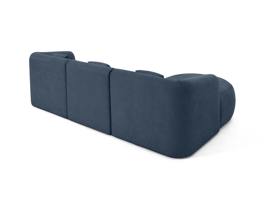 Canapé modulable d'angle gauche 4 places en tissu Ikare