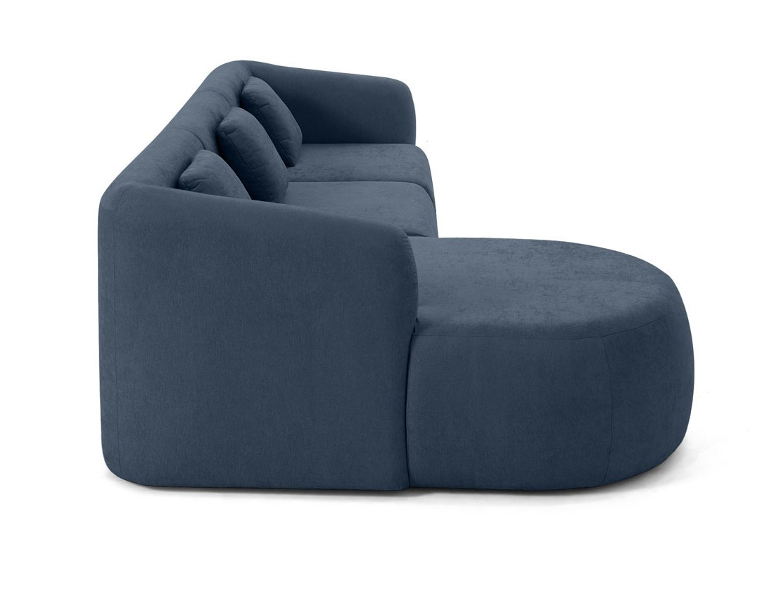 Canapé modulable d'angle gauche 4 places en tissu Ikare
