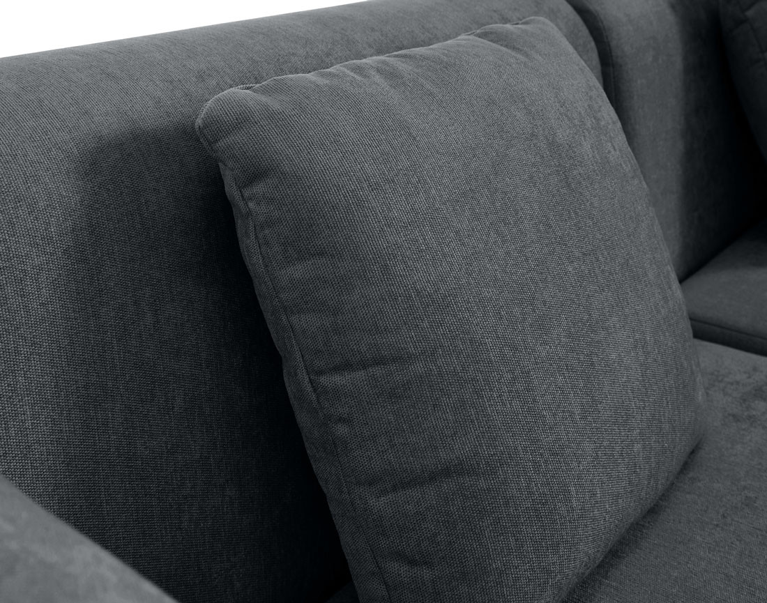 Module d'assise sans accoudoirs en tissu Ikare