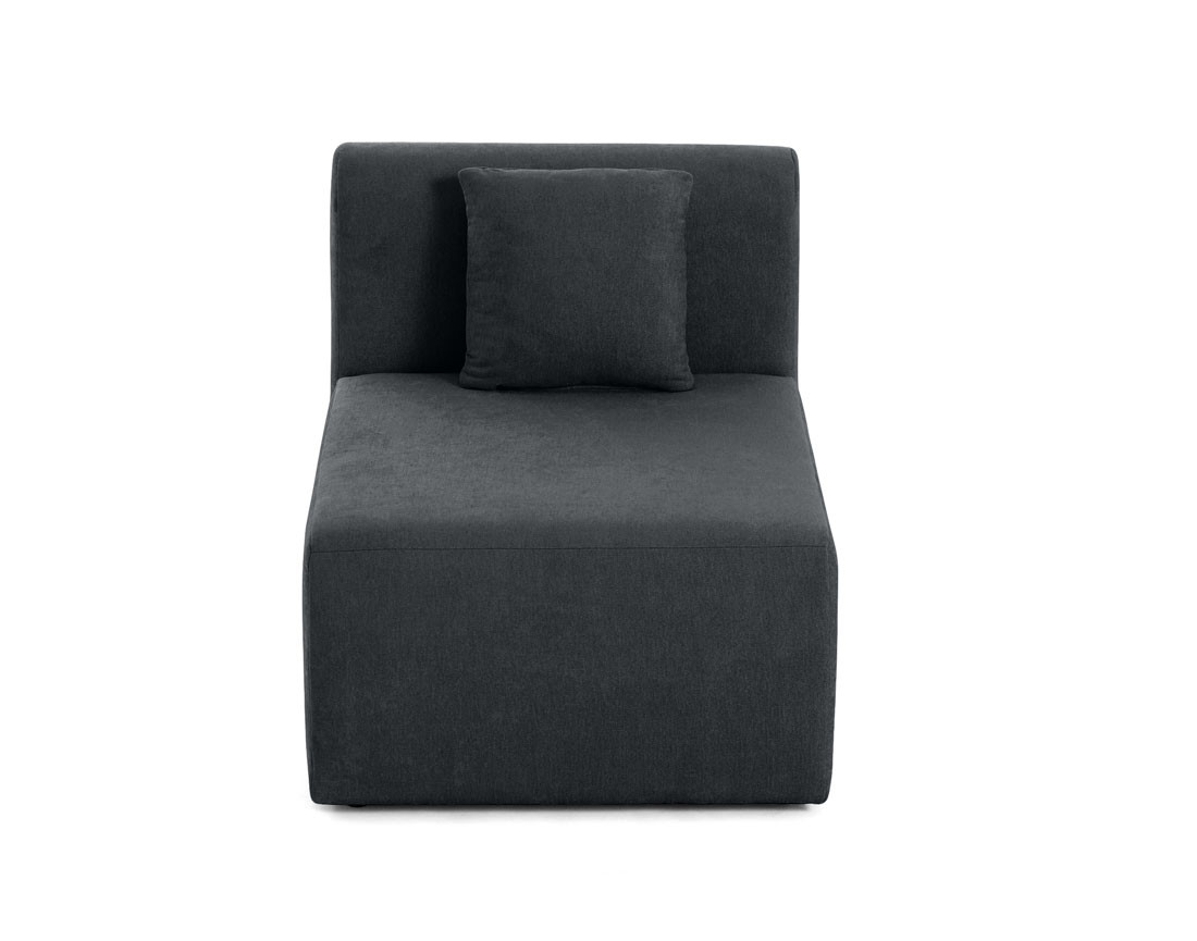 Module d'assise sans accoudoirs en tissu Ikare