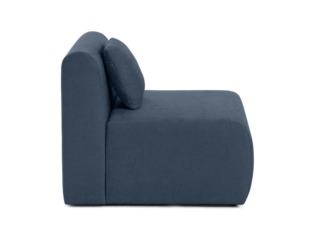 Module d'assise sans accoudoirs en tissu Ikare
