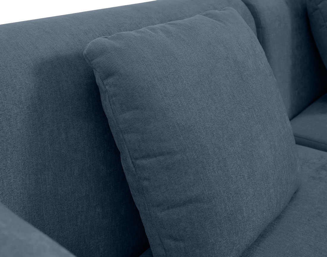 Module d'assise sans accoudoirs en tissu Ikare